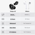 thumbnail image 4 of Auriculares inalámbricos Back Bay Tempo 30 para orejas pequeñas, negros, 4 of 9