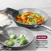 Granitestone Pro 13 Pc Pots and Pans Set Non Stick with Utensils, Hard Anodized Ceramic Cookware Set with Skillet, Diamond & Mineral Coating, Oven/Dishwasher Safe, Chalk