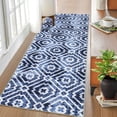 thumbnail image 7 of Yesfashion Carpets Area Rugs Washable 2'*6' Long Runner Rug Moroccan Rug Contemporary Geometric Non-Shedding Rug Runner Machine Area Rug Soft Foldable Thin Rug for Laundry,Blue blue 2'*6', 7 of 7