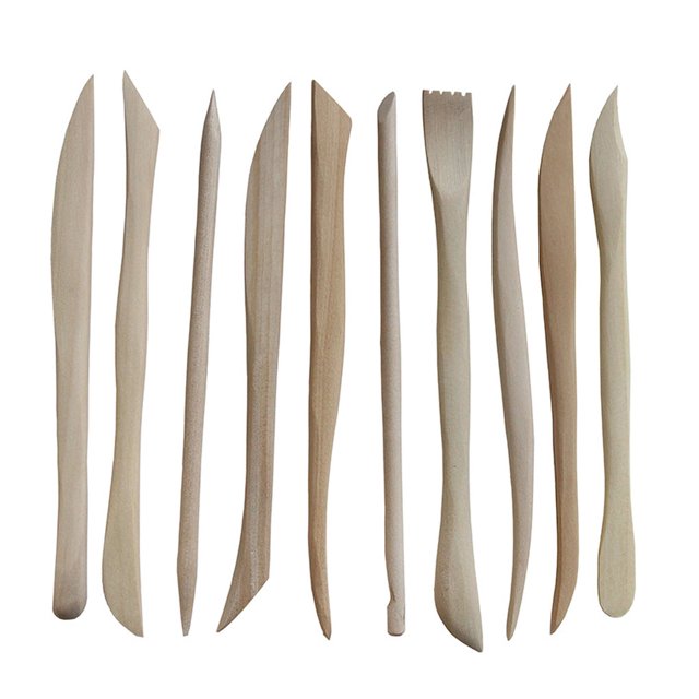 Mini herramientas de modelado de madera de doble extremo de 10 piezas, herramientas de escultura de arcilla para modelar y esculpir Scienceny TO0670-00B