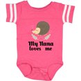thumbnail image 3 of Inktastic My Nana Loves Me Hedgehog Grandchild Girls Baby Bodysuit, 3 of 5