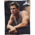 thumbnail image 2 of Chris Hemsworth Blanket Bedding Fleece Blanket Soft Throw Blankets Lightweight Anti-Static Blanket - 3 Sizes, 2 of 5