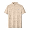 thumbnail image 4 of SAWOBUUN Men's Print Shirt Short Sleeve Collared T-Shirt Lightweight Breathable Casual Summer Golf Top, 4 of 8