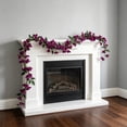 thumbnail image 4 of Dvumao 67 in Artificial Bougainvillea Flower Garland, Silk Faux Hanging Vine for Outdoor Porch, 4 of 6