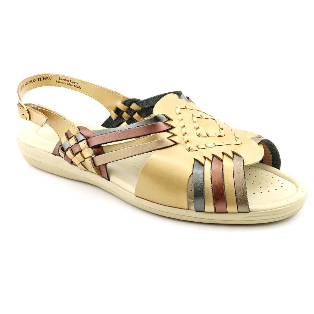 Softspots - Softspots Tela N/S Open-Toe Leather Slingback Sandal - Walmart.com