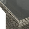 thumbnail image 5 of vidaXL 11 Piece Garden Sofa Set with Cushions Grey Poly Rattan, 5 of 5