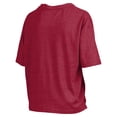 thumbnail image 3 of Women's Pressbox Cardinal Iowa State Cyclones Nelson Arch Over Logo Waist Length Oversized Slub T-Shirt, 3 of 3