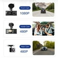 thumbnail image 6 of Tgbvmt Three Channel Dash Cam 1080P Front Inside & Rear Camera with Night Vision Parking Monitor G-Sensor Motion Detection Loop Recording Wide Angle Lens for Full Protection Always, 6 of 9