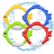 thumbnail image 5 of Juego de 4 juguetes de buceo de cuatro colores, anillo de pez pequeño, 5 of 5