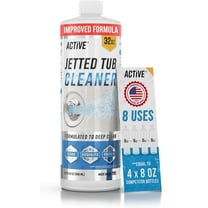 Active Jetted Hot Tub and Spa Cleaner, Compatible with Jacuzzis and Whirlpools, 32 oz, 8 Uses