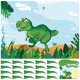 thumbnail image 1 of Juego de fiesta NEBURORA Pin The Tail on The Dinosaur Kids 3+, 1 of 6