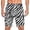 White, variant on Athletic Shorts for Men Casual Printed Loose Shorts Summer Beachwear Elastic Waist Lightweight Travel Bottoms