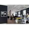thumbnail image 2 of Pemberly Row 36" x 36" 1 Door Enclosed Rubber Bulletin Board in Black, 2 of 7