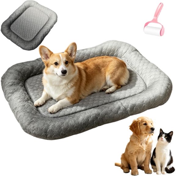 Cooling Gel Mat for Pets, Summer Gradient Ice Silk Pet Cooling Mat for Dogs Cats, Non-Slip Washable Breathable Heat Relief Pad for Floors,Sofas & Car Travel, Easy to Clean