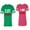 Men Green / Women Pink, variant on IF Lost Return To Babe I am Babe Matching Couple Cotton Jerseys (Men Green / Women Black) (Men S / Women S)