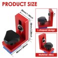 thumbnail image 2 of Ikoopy 30 Type Miter Track Stop Metal T-Track Stop Tool Durable Woodworking T-Track Slot Backing Connector T-Track Limiter Device Woodworking Accessories for Standard T-Track, 2 of 10