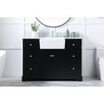 thumbnail image 2 of Elegant Decor Franklin 48" Wood Single Bathroom Vanity with Backsplash in Black, 2 of 3