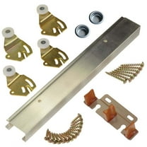 1PC Johnson Aluminum Track Bypass Door Hardware Set