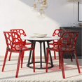 thumbnail image 2 of Juego de 4 sillas de comedor modernas y dinámicas de LeisureMod LeisureMod DC19TR4, 2 of 2