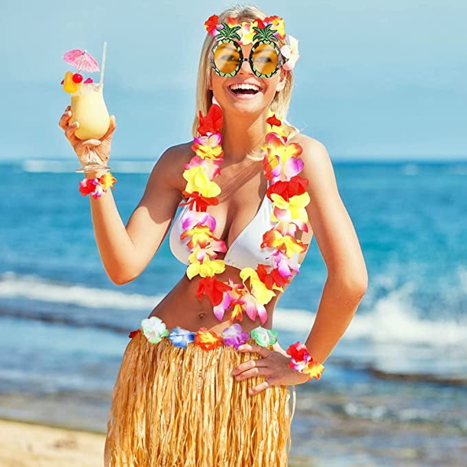 Set 60cm Adult Party Hawaii Dress Hula Grass Skirt