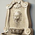 thumbnail image 5 of 52.4" Sandstone Lion Head Floor Fountain, Two-Tier Outdoor Water Feature, Durable Resin Construction, 5 of 6