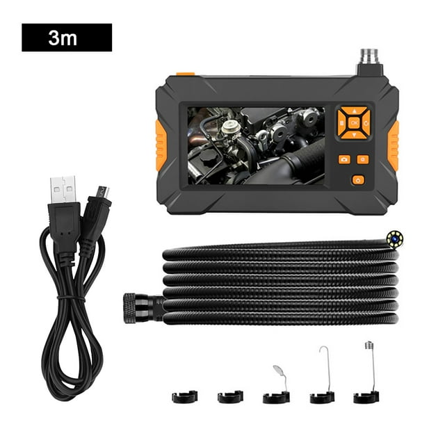 Cámara de inspección de tuberías P30 de 4,3 pulgadas, 1080P, 70°, IP67, impermeable, boroscopio industrial, cable de 3 m/9,8 pies