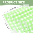 thumbnail image 2 of Uxcell Flower Gift Wrapping Paper, Plaid Waterproof Bouquet Paper Wrap Florist Supplies Packaging Floral Paper Green, 2 of 7