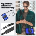 thumbnail image 7 of Case for Samsung Galaxy Tab S10 FE+ Plus 13.1 inch 2025 with Screen Protector, 360 Degree Rotating Kickstand Hand Strap Heavy Duty Shockproof Cover with Shoulder Strap, Dark Blue PC, 7 of 7