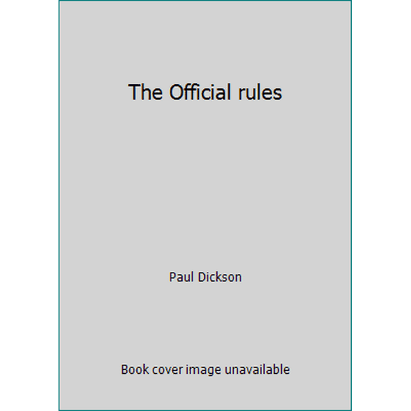Pre-Owned The Official rules (Hardcover) 0440065453 9780440065456
