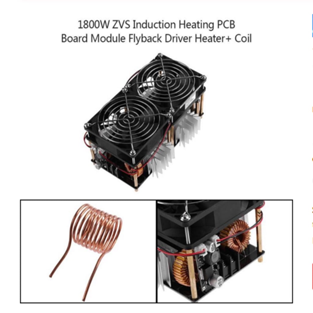 2000w Zvs Low Voltage Induction Heating Board Module Flyback Heat Sink Walmart Com