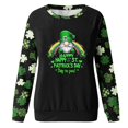 thumbnail image 2 of Green Sweater Gnome St. Patrick's Day Clover Irish Gnome Sweatshirt, 2 of 3