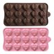 thumbnail image 1 of Molde de silicona con forma de corazón de diamante 3D, 15 rejillas, bandeja de silicona para hornear pasteles, mousse de chocolate y postres., 1 of 8