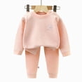 thumbnail image 4 of Gibobby Toddler Boys Pajamas Baby & Toddler Boy Striped Pajamas Set 2-Piece Long Sleeve Soft Sleepwear Cozy Fall Winter for 1t 2t 3t 4t 5t 6t Boy Toddler Boys Clothes,Light Pink,Size 12-18 Months, 4 of 5