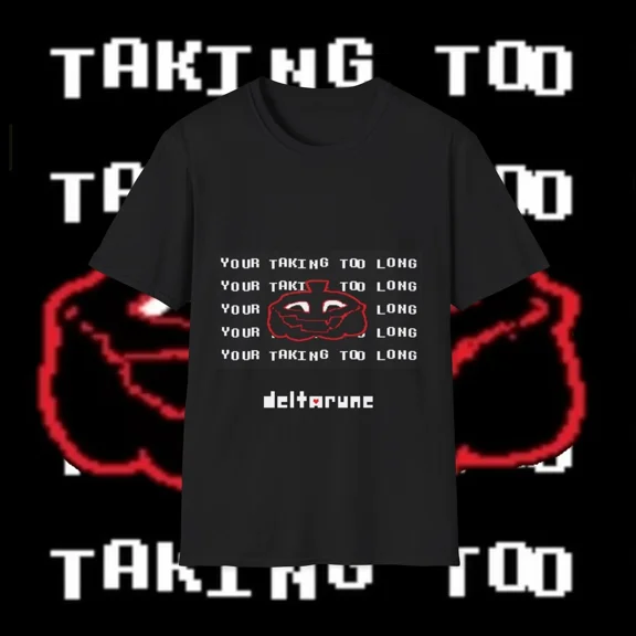 Deltarune Your Taking Too Long Jackenstein Pumpkin Unisex Softstyle T-Shirt Top
