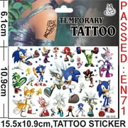 Soniccs Party Supplies Boys Birthday Party Decoration Tablecloth Banner Balloon Cake Topper Spiral Straws Kids Gifts Baby Shower