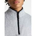 thumbnail image 4 of No Boundaries High Pile Quarter Zip Fleece Pullover, Men's, 4 of 5