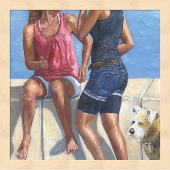 Seaside by Bonnec Brothers, Framed Wall Art, 13.25W x 13.25H