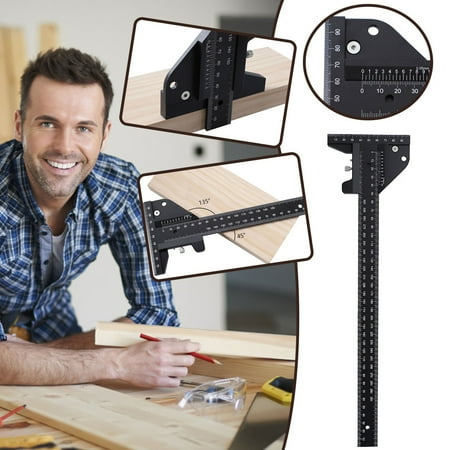 

Sunhillsgrace Measuring Tools Multifunction Ruler Measuring Woodworking Gauge Scriber Carpentry Marking Tools & Home Improvement