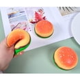 thumbnail image 4 of Mecorevxz Stress Toys Stress Relief Ball with Realistic Dice Design Burger Squishyes Stress Relief Toy Cute Hamburger Squeezes Ball for Anxiety Relief Relaxing Decompression Fidget Toy for All Age, 4 of 9