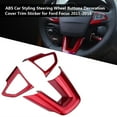 thumbnail image 5 of ABS Estilo De Coche Botones De Volante Decoración Cubierta Pegatina Embellecedora para Fo_rd Focus 2015-2018, 5 of 5