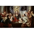 thumbnail image 2 of Jordaens, Jacob 24x17 White Modern Wood Framed Museum Art Print Titled - Christ Disputing with the Pharisees, 2 of 4