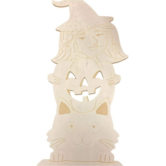 Ashland Halloween Plywood Witch Sign Decor 46x14in