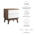 thumbnail image 6 of Modway Envision 2-Drawer Nightstand in Walnut White, 6 of 7