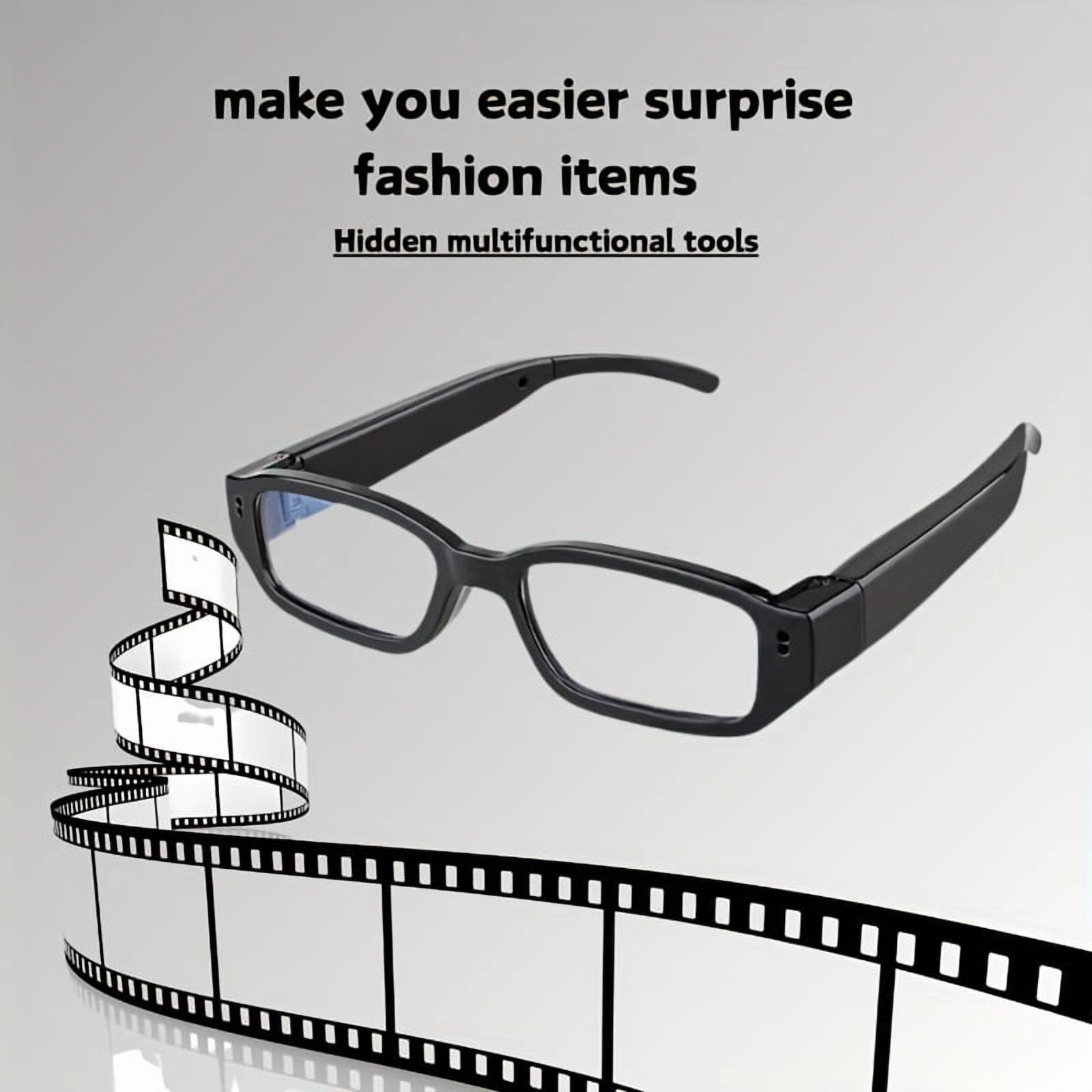 Valentine's Day Gift Smart Glasses 1080P Camera, Fashion Eyewear DV Recorder with Eye Protection, Sports Action Cam for Travel Camping Outdoor Activities