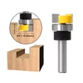 thumbnail image 5 of Yuedong 8mm Shank Flush Trim Hinge Mortising Template Router Bit with Ball Bearing Woodworking Milling Cutter Tool, 5 of 9