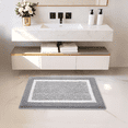thumbnail image 4 of Tritex Microfiber Bathroom Rugs, 16"x24" Soft and Absorbent Bath Rugs, Non-Slip Machine Wash Bath Mats, Grey, 4 of 5