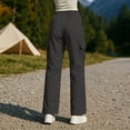 thumbnail image 7 of Mifsaly High Waisted Cargo Pants Women Lightweight Straight Leg Hiking Pant with Multi Pockets Lightweight Casual Relaxed Fit Outdoor Outfits Gray,M, 7 of 7