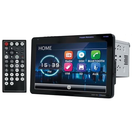 10.3" DVD/CD/MP3 Double Din Receiver with Bluetooth & Detachable Faceplate