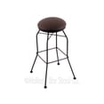 thumbnail image 2 of 3020 30" Swivel Bar Stool with Black Wrinkle Finish and Canter Espresso Seat, 2 of 7