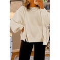 thumbnail image 1 of a.Jesdani Cozy Plus-Size Waffle Knit Sweatshirt - Drop Shoulder Style!, 1 of 8